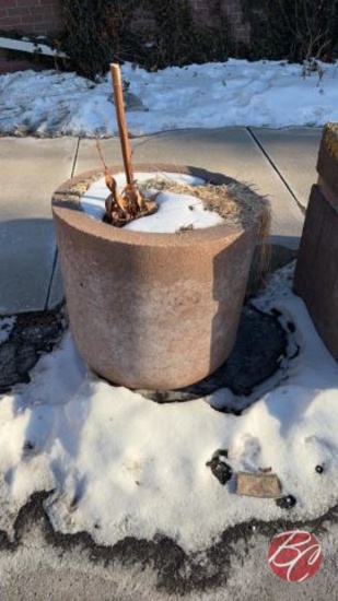 Stone Outside Round/Square Planters