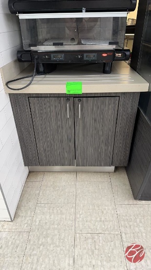 Wood Single Door Cabinet W/ Composite Top 36"