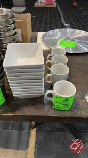 Blackwood Square Dishes & Coffee Cups (One Money)