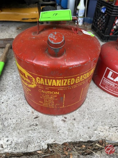 Galvanized Gasoline Can