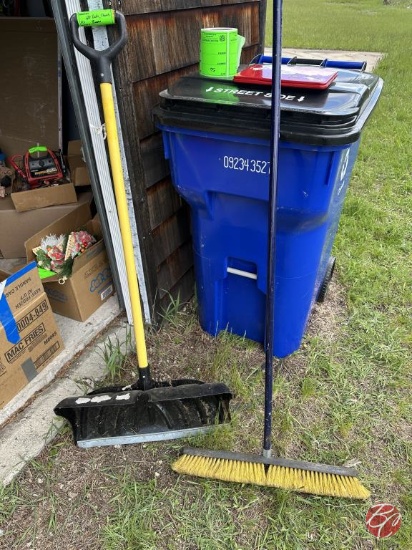Misc. Lot-Shovel & Push Broom, Rake, Pitch Fork,