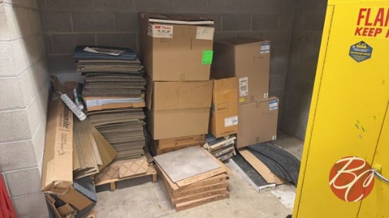 Misc. Lot-Air Filters & Flooring (One Money)