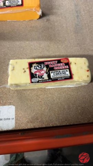 Bucky Badger Pepper Jack Cheese Brick 16oz