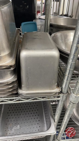 Stainless Steel Inserts 1/4 Size 6" Deep