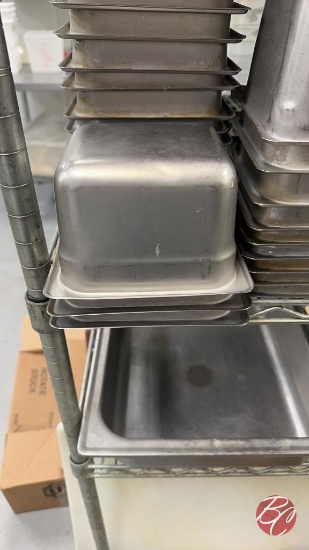 Stainless Steel Inserts 1/6 Size 4" Deep