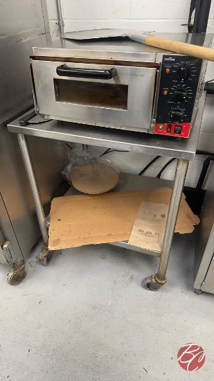 All Stainless Steel Worktop Table W/ Casters 28"