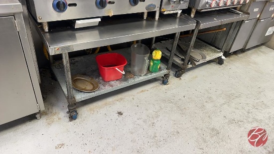Stainless Steel Equipment Stand W/ Casters 48"