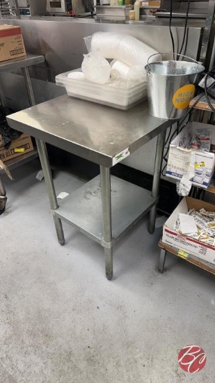 Stainless Steel Worktop Table Approx: 24"x24"x34"