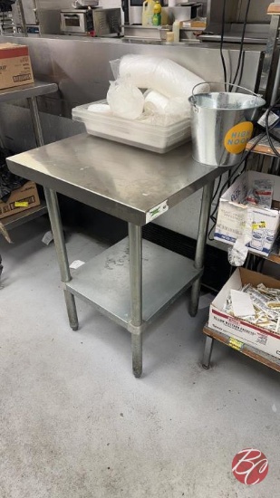 REGENCY Stainless Worktop Table Approx:24"x24"x34"