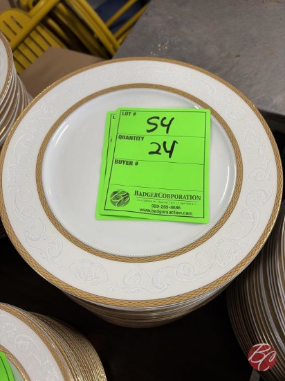 Lorren Home Trends Porcelain Dinner Plates 10-1/2"