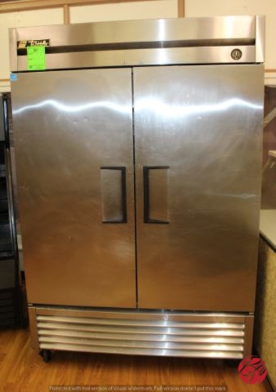 True T-49 Stainless Steel 2-Door Refrigerator