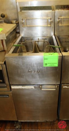 Dean SR42 2-Bay Stainless Steel Fryer W/Baskets