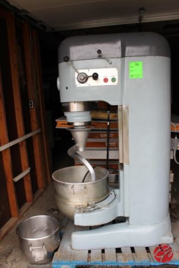 Hobart 140qt Mixer W/Dough Hook & 2 Bowls
