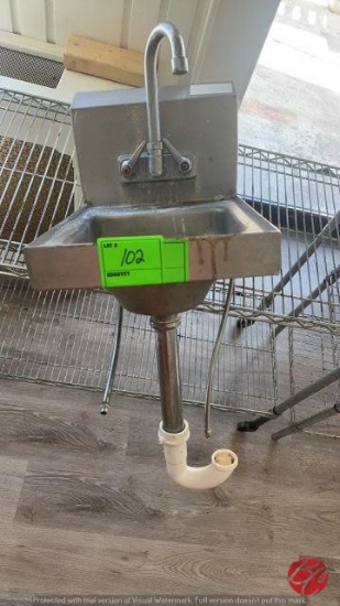 Stainless Steel Wall Mounted Hand Sink 12"x16"