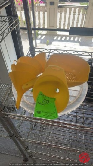 Plastic Yellow Funnels (One Money)