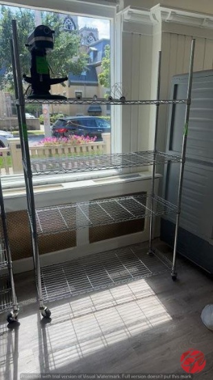 Chrome Metro Rack W/ Casters 48"x18"x78"