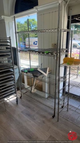Chrome Metro Rack W/ Castesr 48"x18"x80"