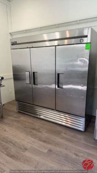 True T-72 Stainless 3-Door Cooler Serial#1673966