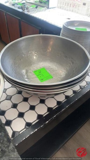 Stainless Steel Large Mixing Bowls 16"