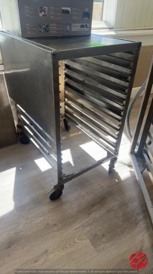 Stainless Steel Full size Sheet Pan Rack W/Casters