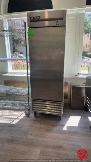 True T-23F Stainless Single Door Freezer W/Casters