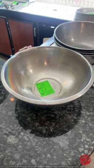 Stainless Steel Large Mixing Bowls 16"