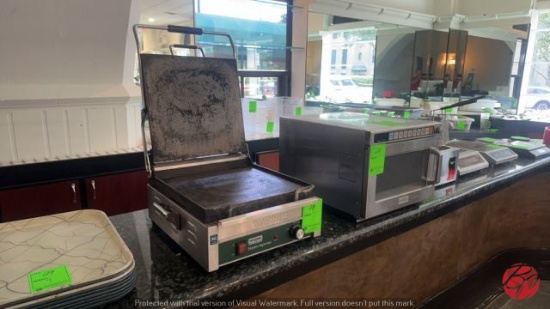 WARING WFG272 Electric Flat Top Panini Press