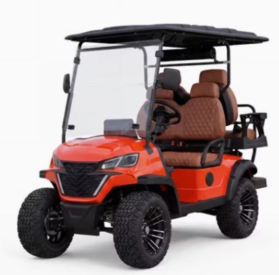 SDLanch SDLGC80 Electric Drive Golf Cart-Red