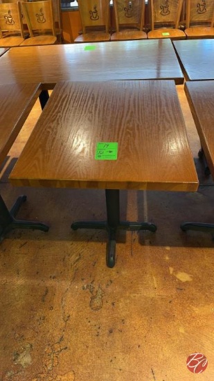Solid Wood Rectangle Table W/ Heavy Duty Base 24"
