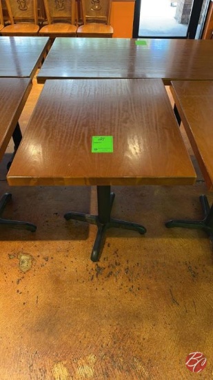 Solid Wood Rectangle Table W/ Heavy Duty Base 24"