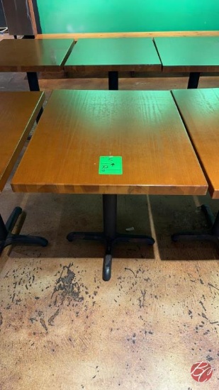 Solid Wood Rectangle Tables W/ Heavy Duty Base 24"