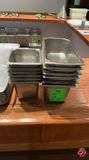 Stainless Steel Inserts 1/3,1/6 Size 4" & 6" Deep
