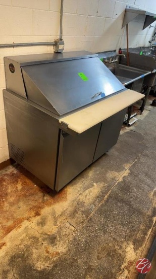 Norpole Stainless 2-Door Mega Prep Cooler 48"