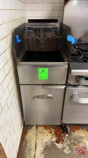 Imperial Natural Gas Deep Fryer w/ Casters 50LBS