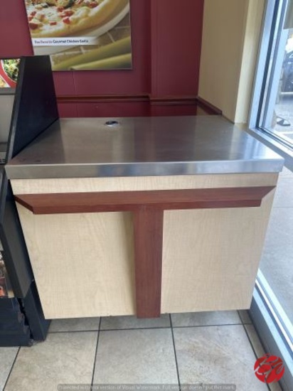 Cash Register Stand Approximately 36?�x30?�