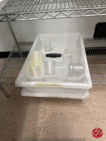 Misc Plastic Lot w/Container & Lid