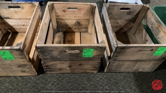 Wood Large Storage Crates Approx: 19"x23"x16"