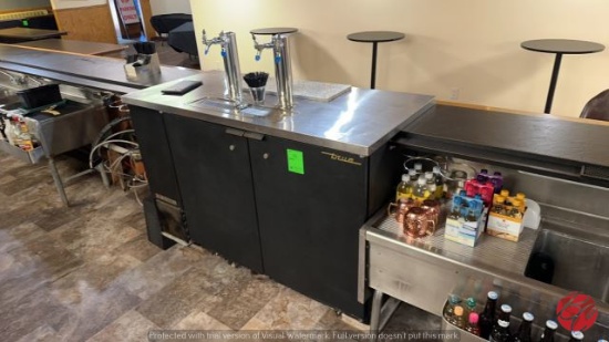 True TDD-2 Solid 2-Door Kegerator W/ Dual Towers