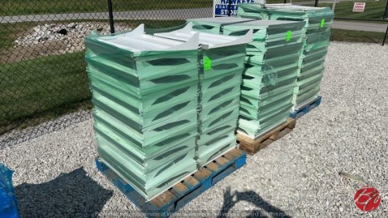 Coated White Refrigerated Shelves 30x22