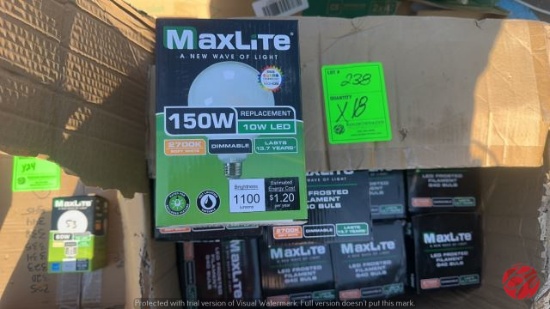 MaxLite LED Frosted Filament G40 Bulb (NEW)