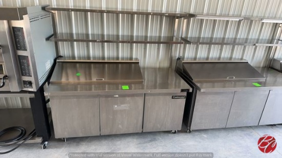 Continental SW72-18M Stainless 3-Door Prep Cooler
