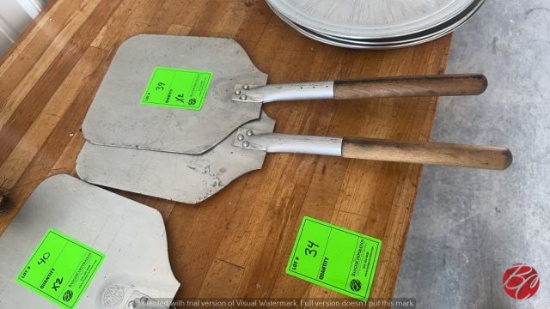 Aluminum Pizza Peels W/ Wood Handle 11"