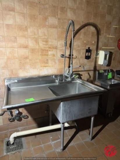 Stainless Steel Sink w/Lefthand Drainboard &