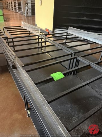 Metal 4' Produce Island Tables