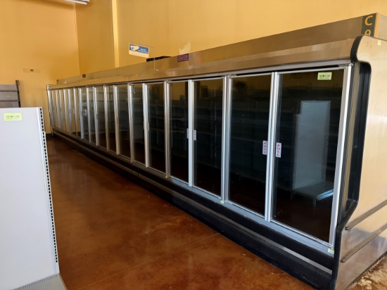 Multi Door Medium Temp Glass Reach In Display