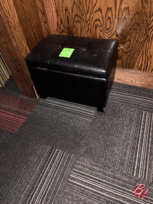 Faux-Leather Ottoman
