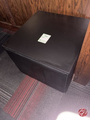 Faux Leather Side Table