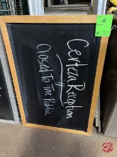 Framed Double-Sided Chalkboard