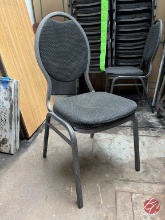 Stacking Banquet Chair Teardrop Back Padded W/