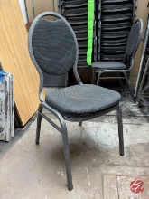 Stacking Banquet Chair Teardrop Back Padded W/